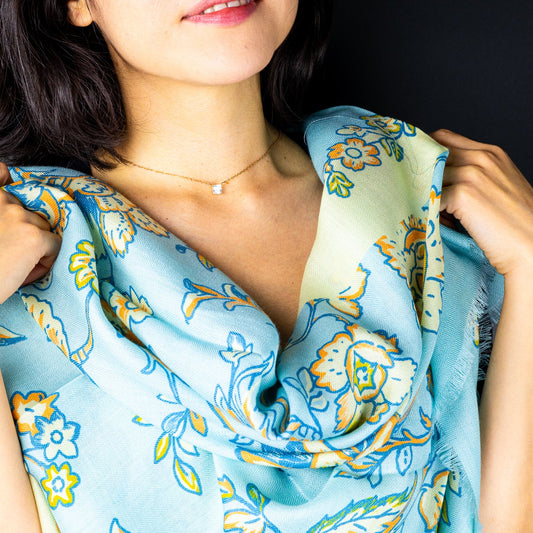 The Fleur d’Azur Scarf