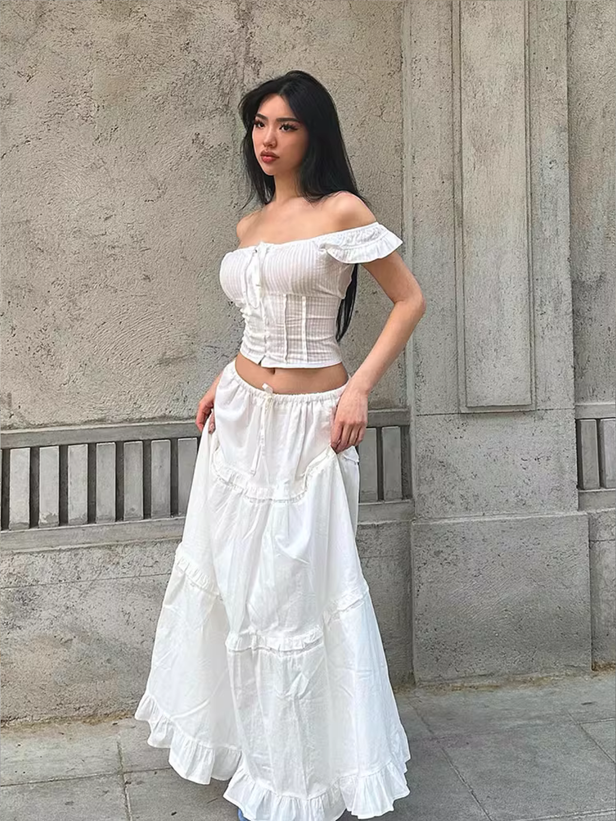 Pure Veil Long Skirt